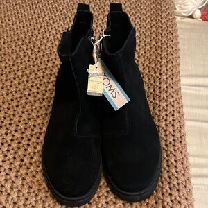 TOMS Classic Black Ankle Boots